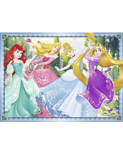 Puzzle Ravensburger 4 de cate 100 piese - Printese Disney - 3