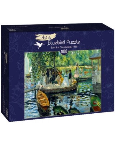 Puzzle Bluebird de 1000 piese - Bain a la Grenouillere, 1969 - 1