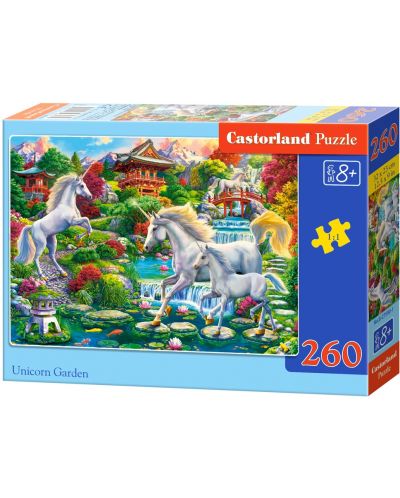Puzzle Castorland din 260 de piese - Grădina unicornilor - 1