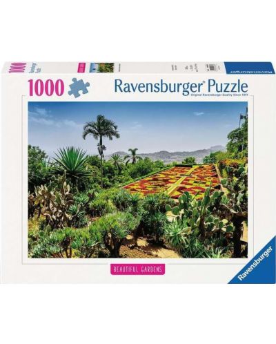 Puzzle Ravensburger  din 1000 de piese  - Grădina Botanică din Madeira - 1