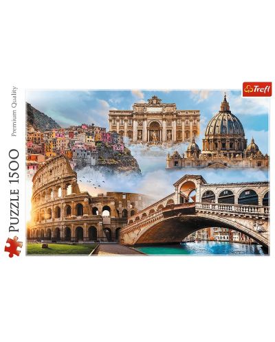 Puzzle Trefl de 1500 de piese - Locuri preferate: Italia - 1