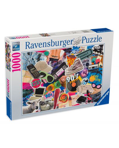 Puzzle Ravensburger cu 1000 de piese - Anii 90 - 1