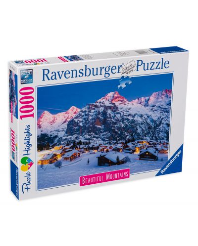 Puzzle Ravensburger cu 1000 de piese - Bernese Oberland, Mürren - 1