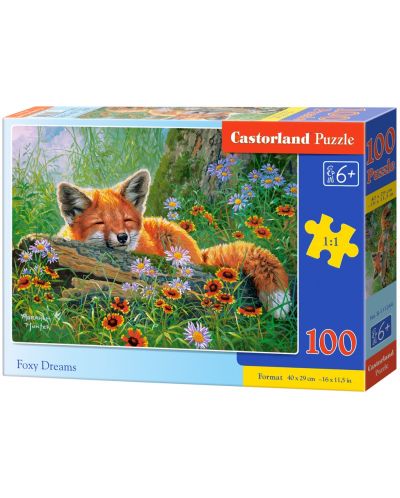 Puzzle Castorland din 100 de piese - Visele vulpoiului - 1