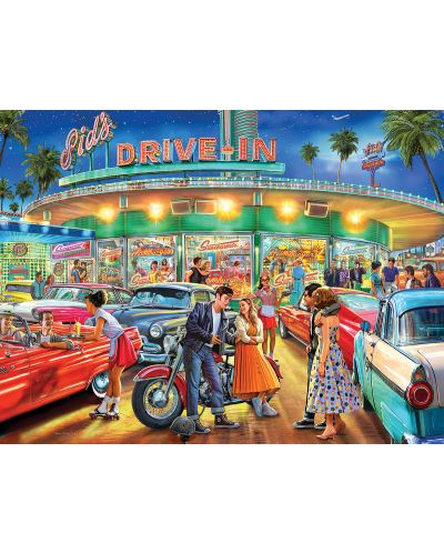 Puzzle White Mountain de 1000 piese - American Drive-In - 2