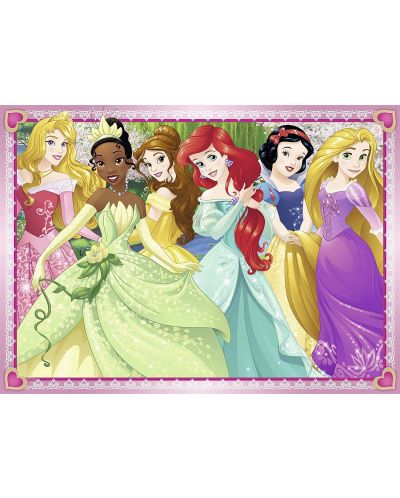 Puzzle Ravensburger 4 de cate 100 piese - Printese Disney - 5