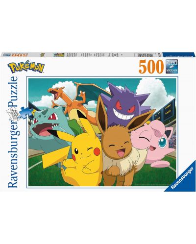 Puzzle de 500 de piese Ravensburger - Pokémon pe stadion - 1