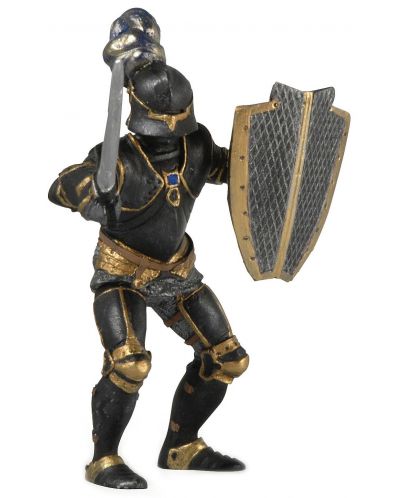 Figurina Papo The Medieval Era – Cavaler în armur neagra - 1