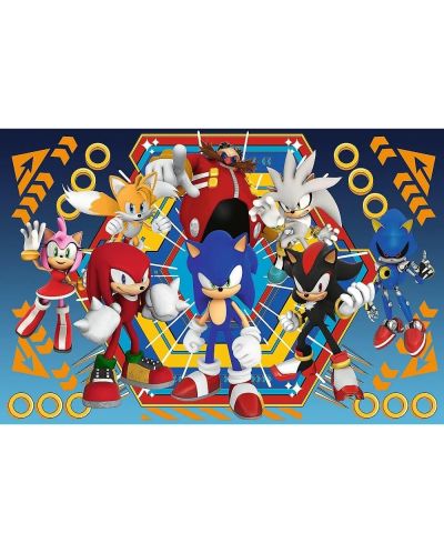 Puzzle Trefl din 104 piese XXL - Lumea lui Sonic - 2