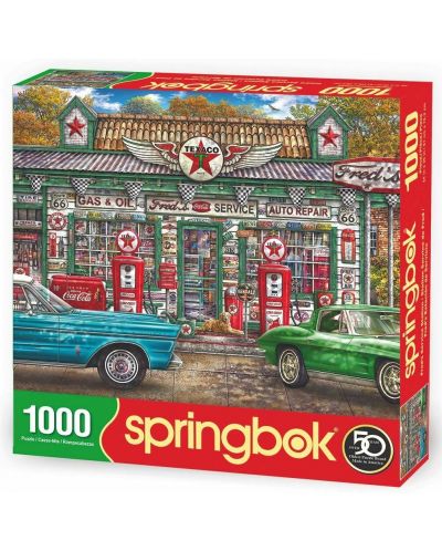 Puzzle Springbok de 1000 piese - Fred's Service Station - 1