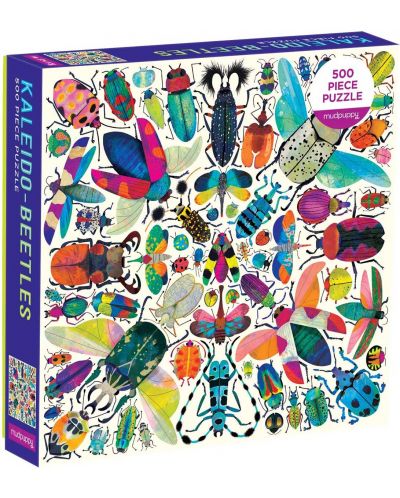 Puzzle Galison de 500 piese - Kaleido Beetles - 1