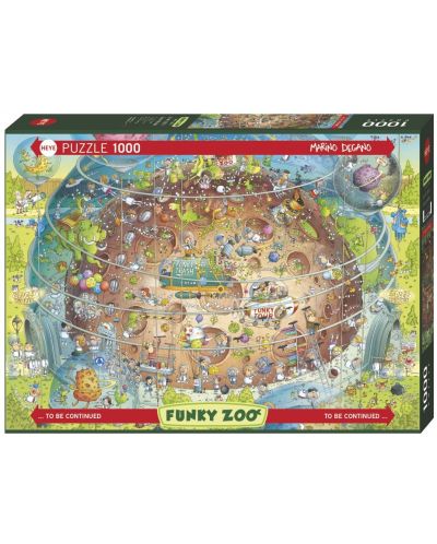 Puzzle Heye din 1000 de piese - Grădină zoologică - 1