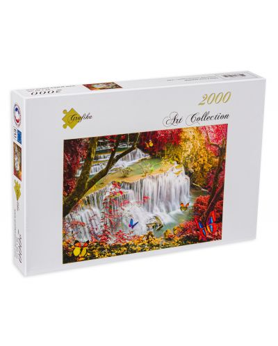 Puzzle Grafika 2000 piese - Cascada din pădure - 1