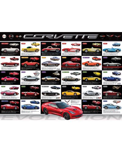Puzzle Eurographics de 1000 piese – Dezvoltarea automobilelor Chevrolet - 2