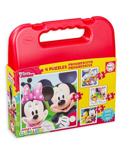 Puzzle in cutie  Educa 4 in 1 -Mickey Mouse Club House - 1