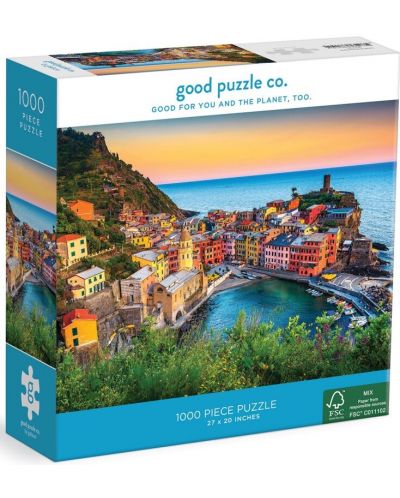 Puzzle Good  Puzzle din 1000 de piese - Apus de soare în Cinque Terre - 1