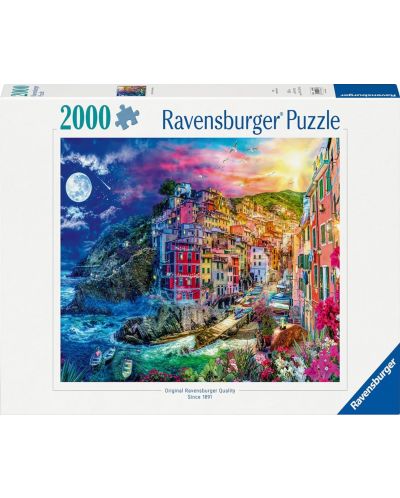 Puzzle Ravensburger din  2000 piese - Cinque Terre colorate - 1