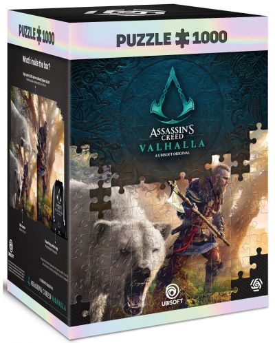 Bun Loot Puzzle de 1000 de piese - Assassin's Creed Valhalla: Eivor & Polar Bear  - 1