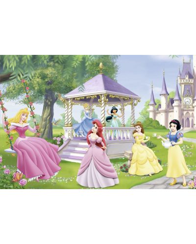 Puzzle Ravensburger din 2 x 24 piese - Printese Disney in gradina - 3