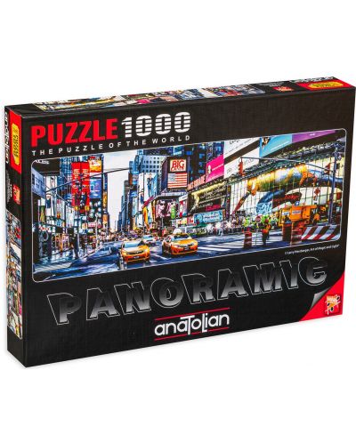 Puzzle panoramic Anatolian de 1000 piese - Times Square, Larry Hersberger - 1