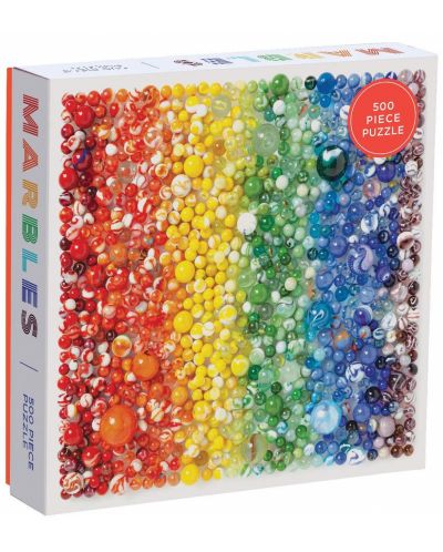Puzzle Galison de 500 piese - Rainbow Marbles  - 1