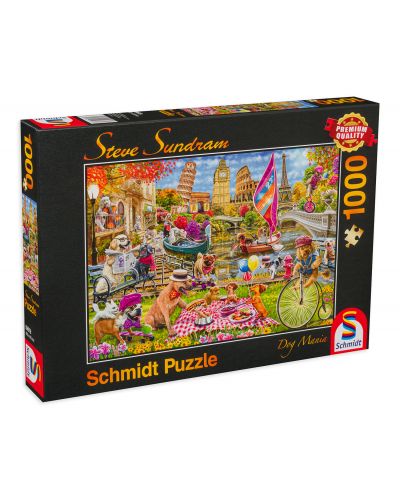 Puzzle Schmidt din 1000 de piese - Catelusi - 1