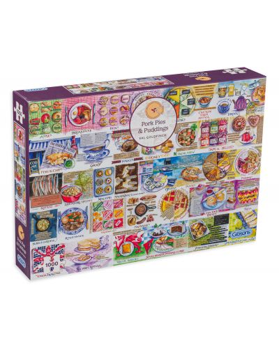 Puzzle Gibsons de 1000 piese - Pork Pies & Puddings - 1