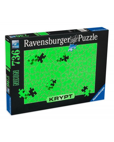 Puzzle Ravensburger din 736 de piese - Verde neon - 1