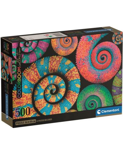 Puzzle  Clementoni din 500 piese - Cozi răsucite - 1