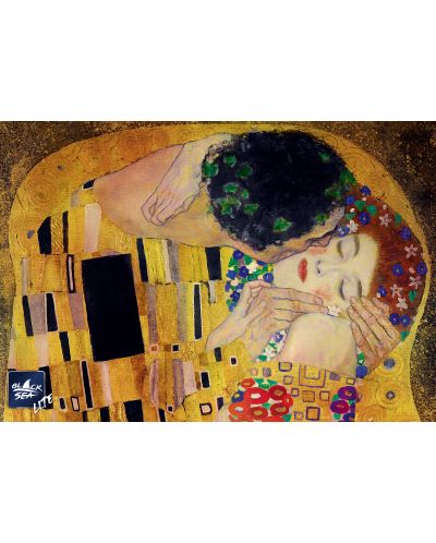 Puzzle Black Sea Lite de 1000 piese - Sarutul, Gustav Klimt - 2