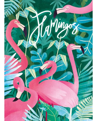 Puzzle Clementoni de 500 piese - Fantastic Animals Flamingos - 2