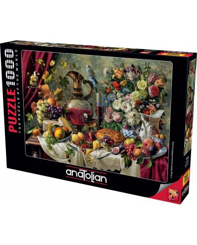 Puzzle Anatolian din 1000 piese - natură moartă olandeză - 1