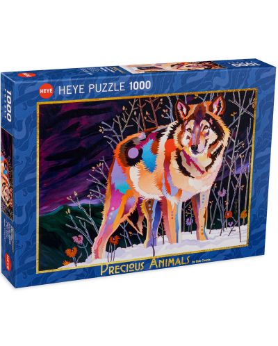 Puzzle Heye de 1000 piese - Night Wolf - 1