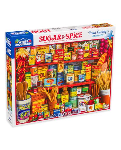 Puzzle  White Mountain de 1000 piese - Sugar & Spice - 1