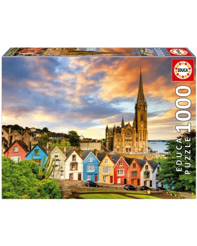 Puzzle Educa de 1000 de piese - Catedrala Cobh din Irlanda - 1