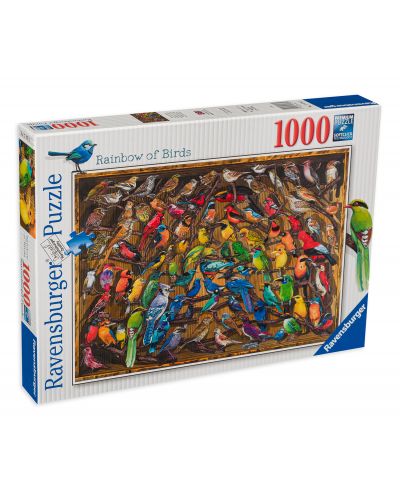 Puzzle Ravensburger cu 1000 de piese - Păsările lumii - 1