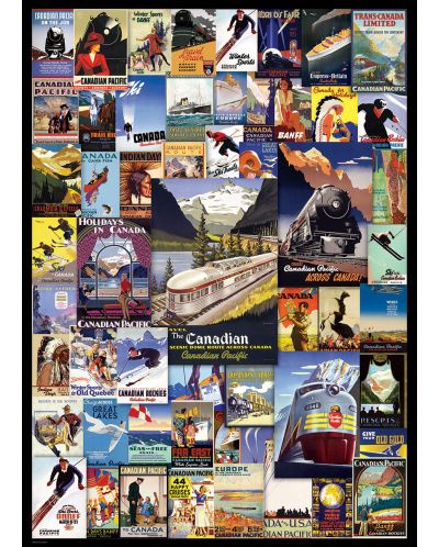 Puzzle Eurographics de 1000 piese - Canadian Pacific - Railroad Adventures - 2