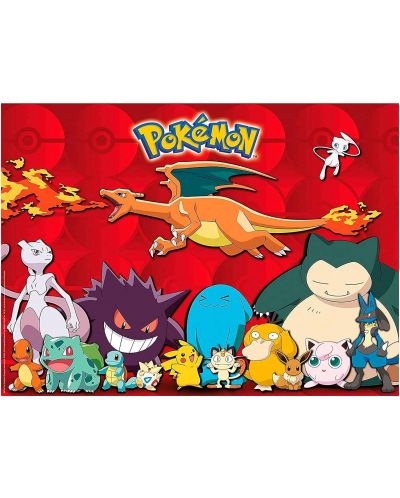 Puzzle Ravensburger Din 100 de piese XXL - Pokémon: Charizard și prietenii  - 2