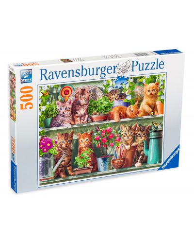 Puzzle Ravensburger de 500 piese - Pisici - 1