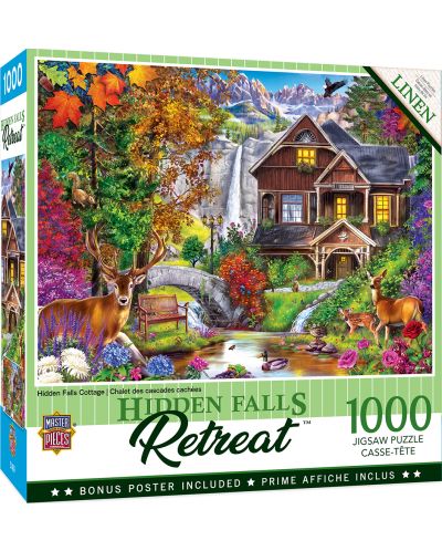 Puzzle Master Pieces de 1000 piese - Hidden Falls Cottage - 1