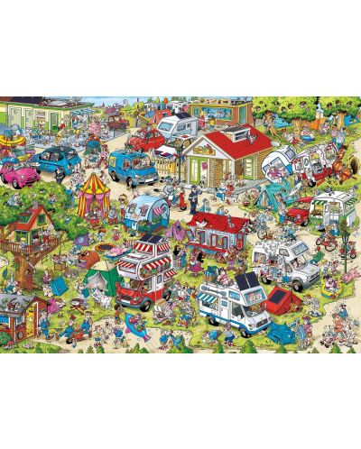 Puzzle Ravensburger 1000 de piese - Stațiunea de vacanță 1 - Campingul - 2