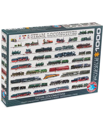 Puzzle Eurographics de 1000 piese – Locomotive cu abur - 1