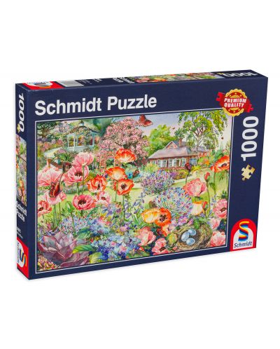 Puzzle Schmidt de 1000 piese - Gradina cu flori - 1