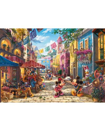Puzzle Schmidt de 6.000 de piese - Mickey și Minnie în Mexic  - 3