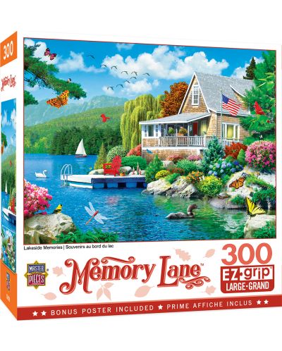 Puzzle Master Pieces de 300 XXL piese -Lakeside memories - 1