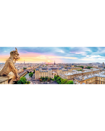 Puzzle panoramic Trefl de 1000 piese - Panorama Notre Dame - 2