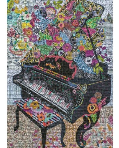 Puzzle Heye din 1000 de piese - Pian cu flori - 2