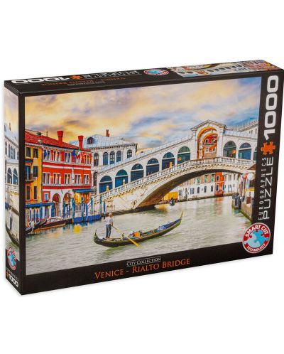 Puzzle Eurographics de 1000 piese - Podul Rialto, Venetia - 1