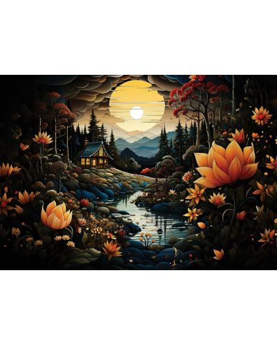 Puzzle Art Puzzle din 1000 de piese - Frumuseți de noapte - 2