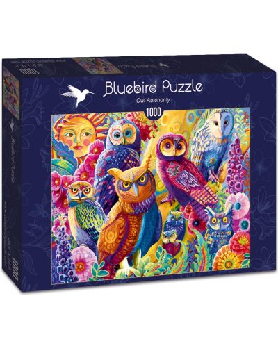 Puzzle Bluebird de 1000 piese - Owl Autonomy - 1